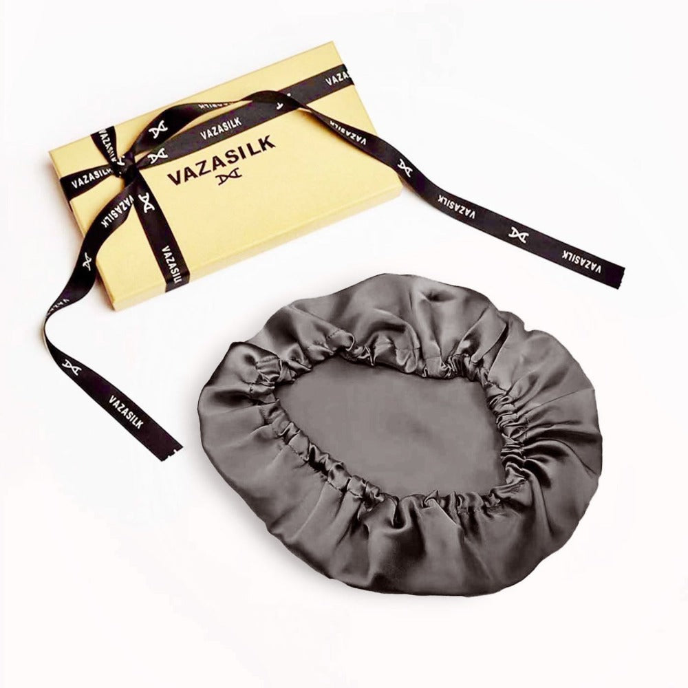vazasilk single layer silk bonnet gray