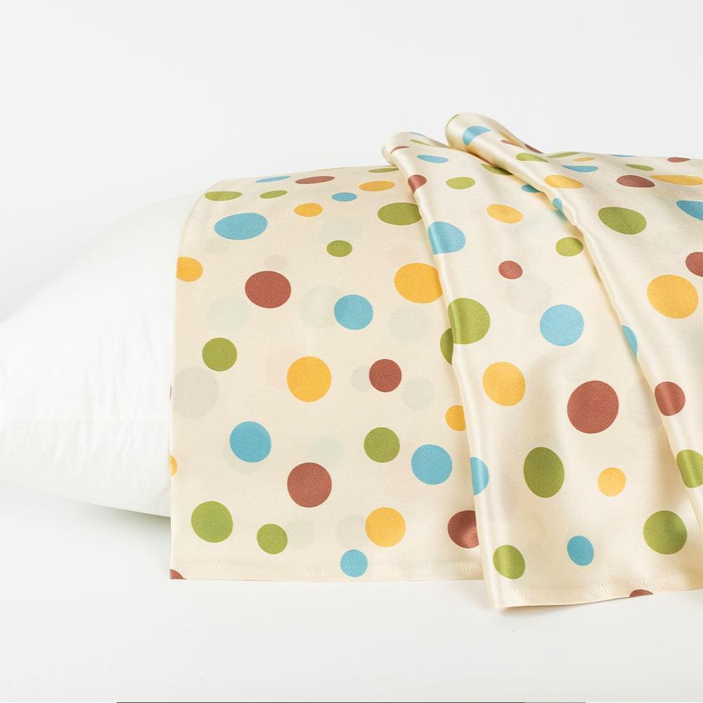Blue Dots Pure Mulberry Silk Pillowcase - VAZASILK