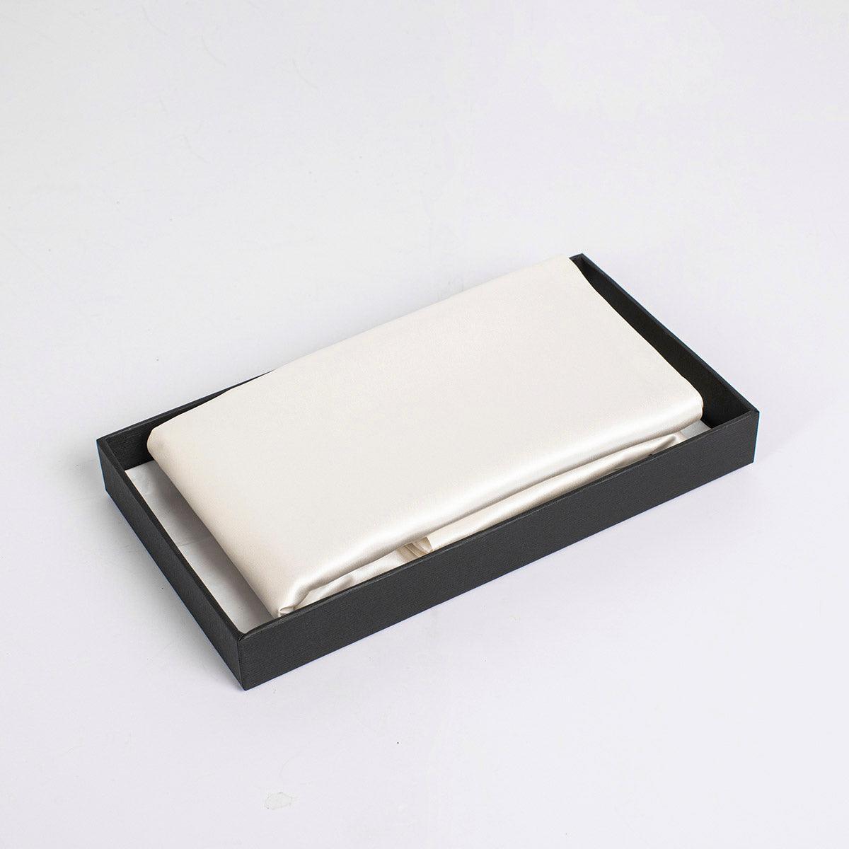 White Pure Silk Pillowcase - VAZASILK