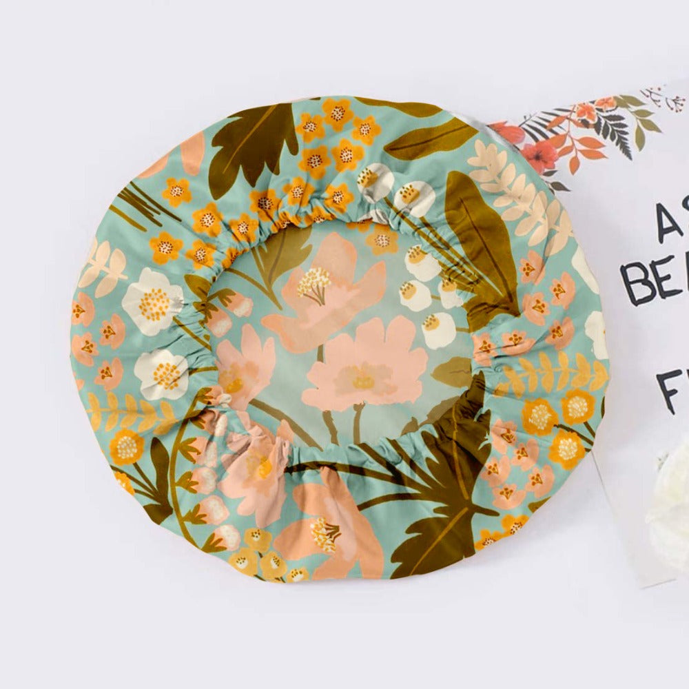 vazasilk single layer silk bonnet Citrus Flower
