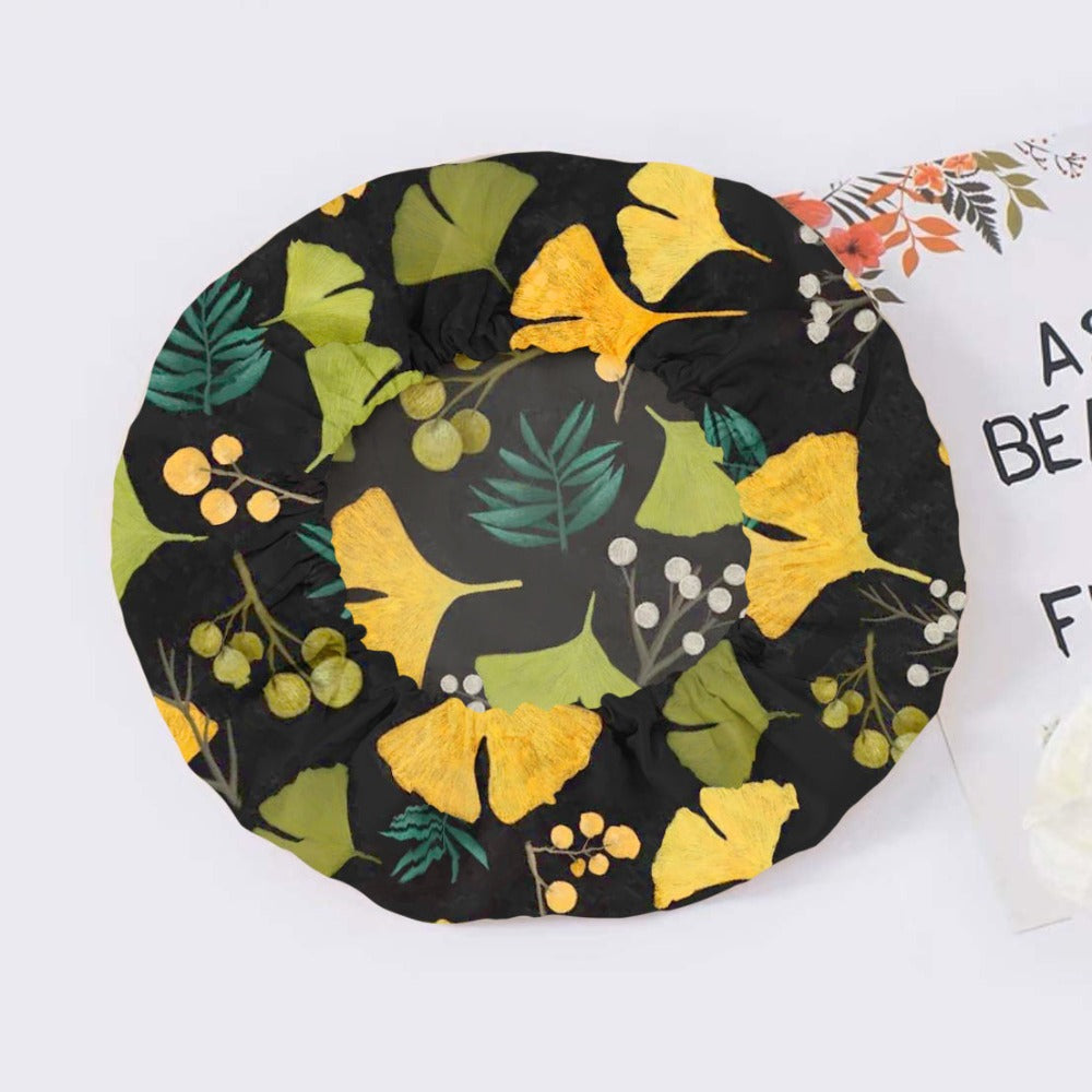 vazasilk single layer silk bonnet Ginkgo Biloba Leaf