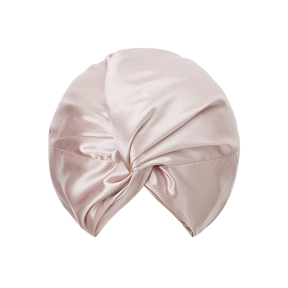 vazasilk double layer silk bonnet pink