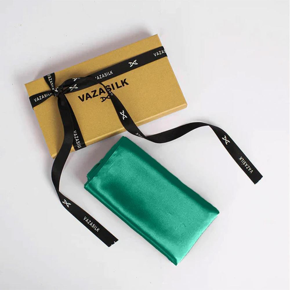 22 Momme Silk Pillowcase - Dark Green