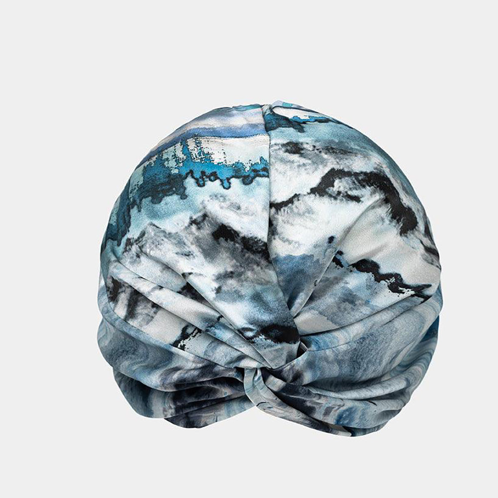 vazasilk double layer silk bonnet Ink Dyeing