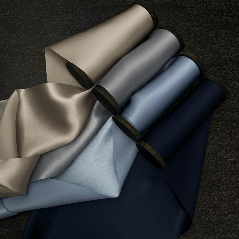 4 Rolls of Assorted Colors Pure Silk Ribbon - VAZASILK