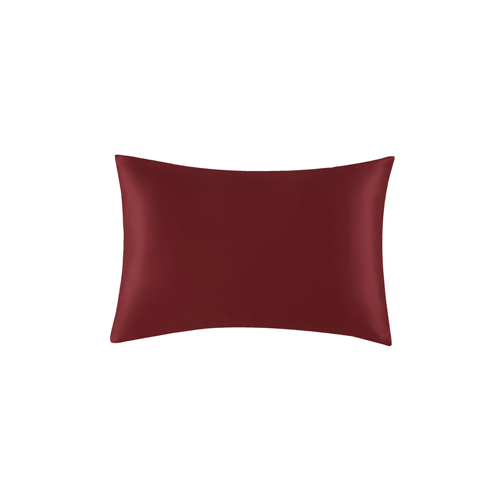 Taie d'Oreiller en Soie 22 Momme - Rouge Bordeaux