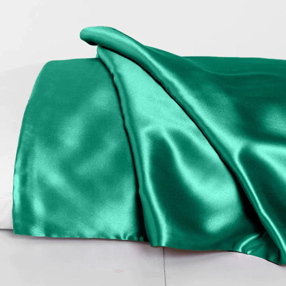 22 Momme Silk Pillowcase - Dark Green