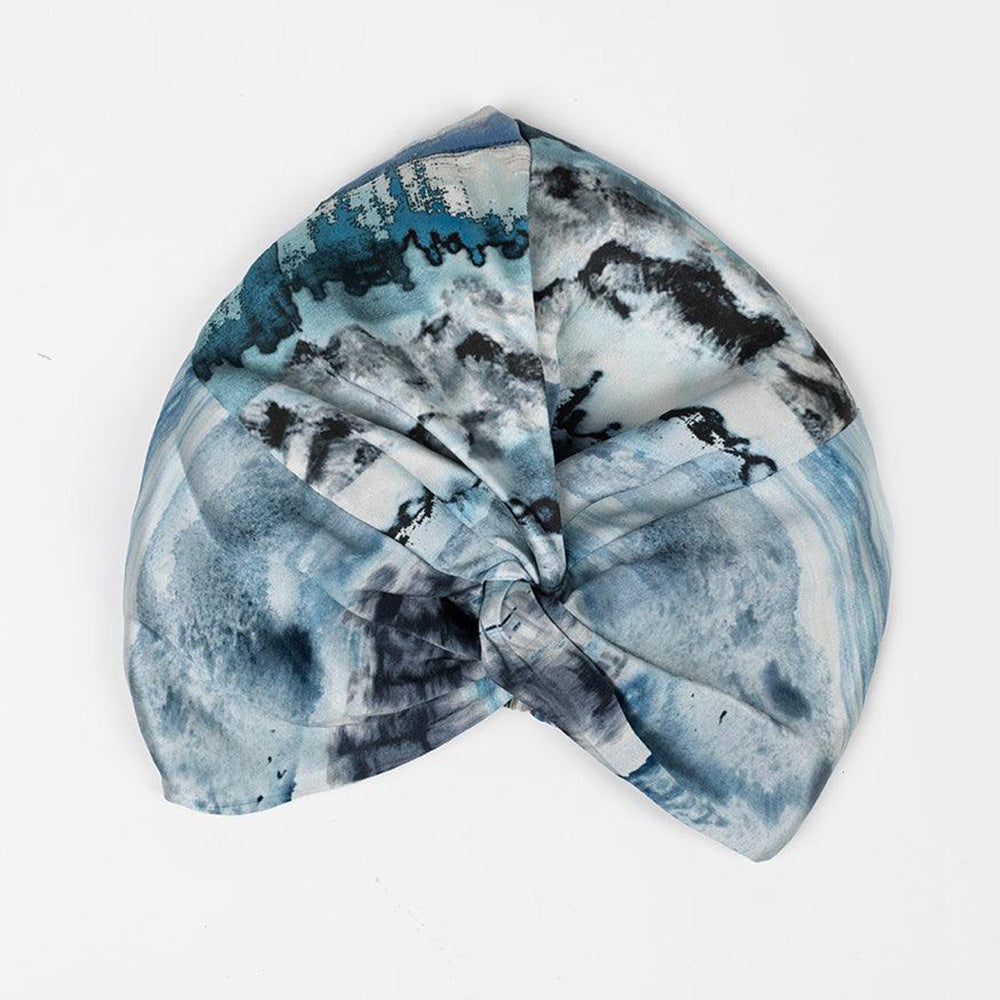 vazasilk double layer silk bonnet Ink Dyeing