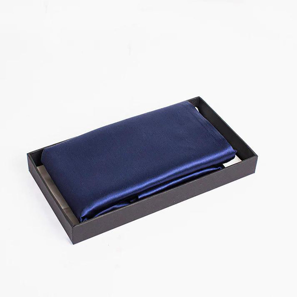 Taie d'Oreiller en Soie 22 Momme - Bleu Marine