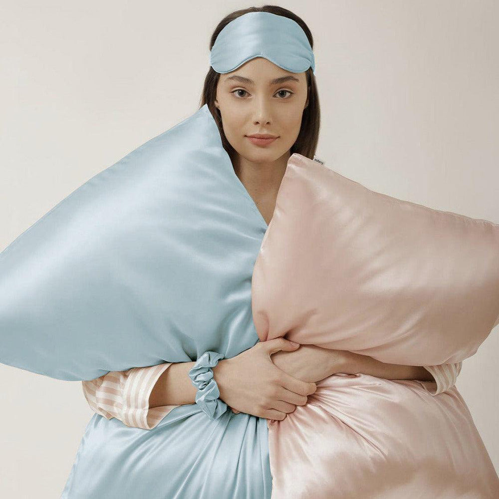 22 Momme Silk Pillowcase - Light Blue