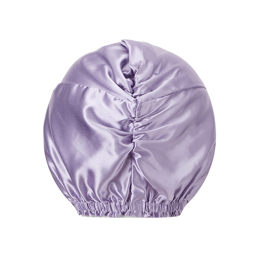 vazasilk double layer silk bonnet light purple