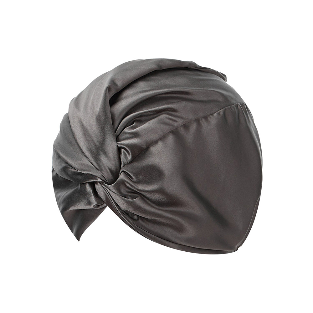 vazasilk double layer silk bonnet gray