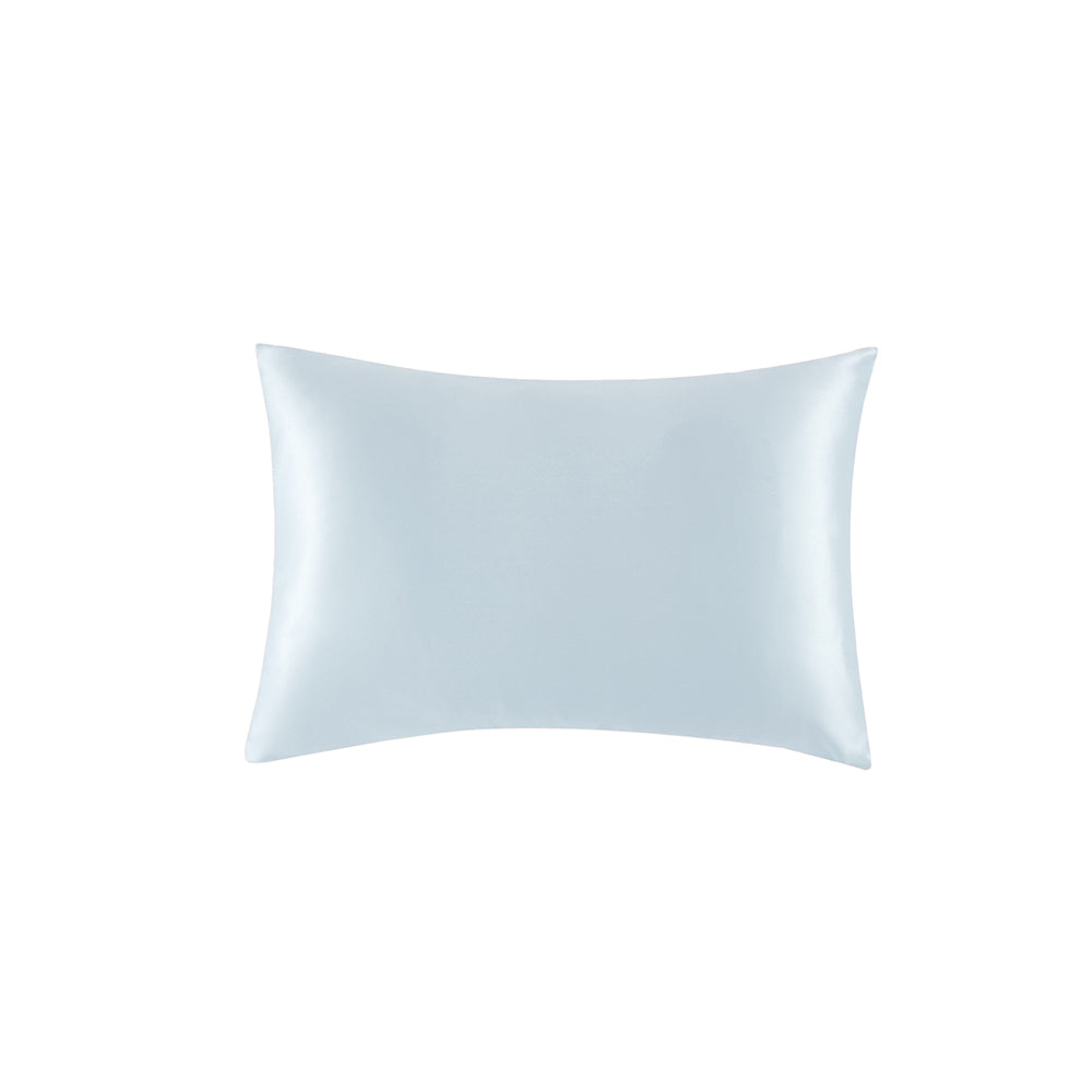 Taie d'Oreiller en Soie 22 Momme - Bleu Clair
