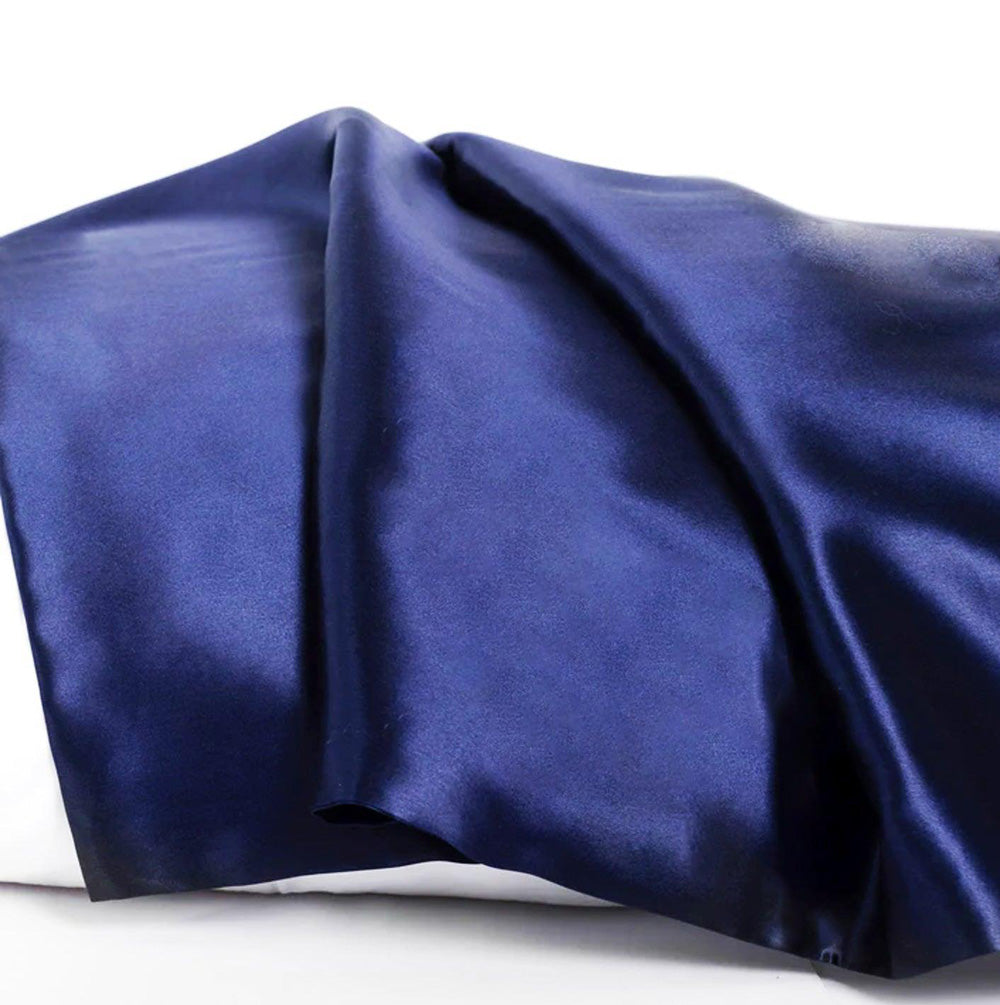Taie d'Oreiller en Soie 22 Momme - Bleu Marine
