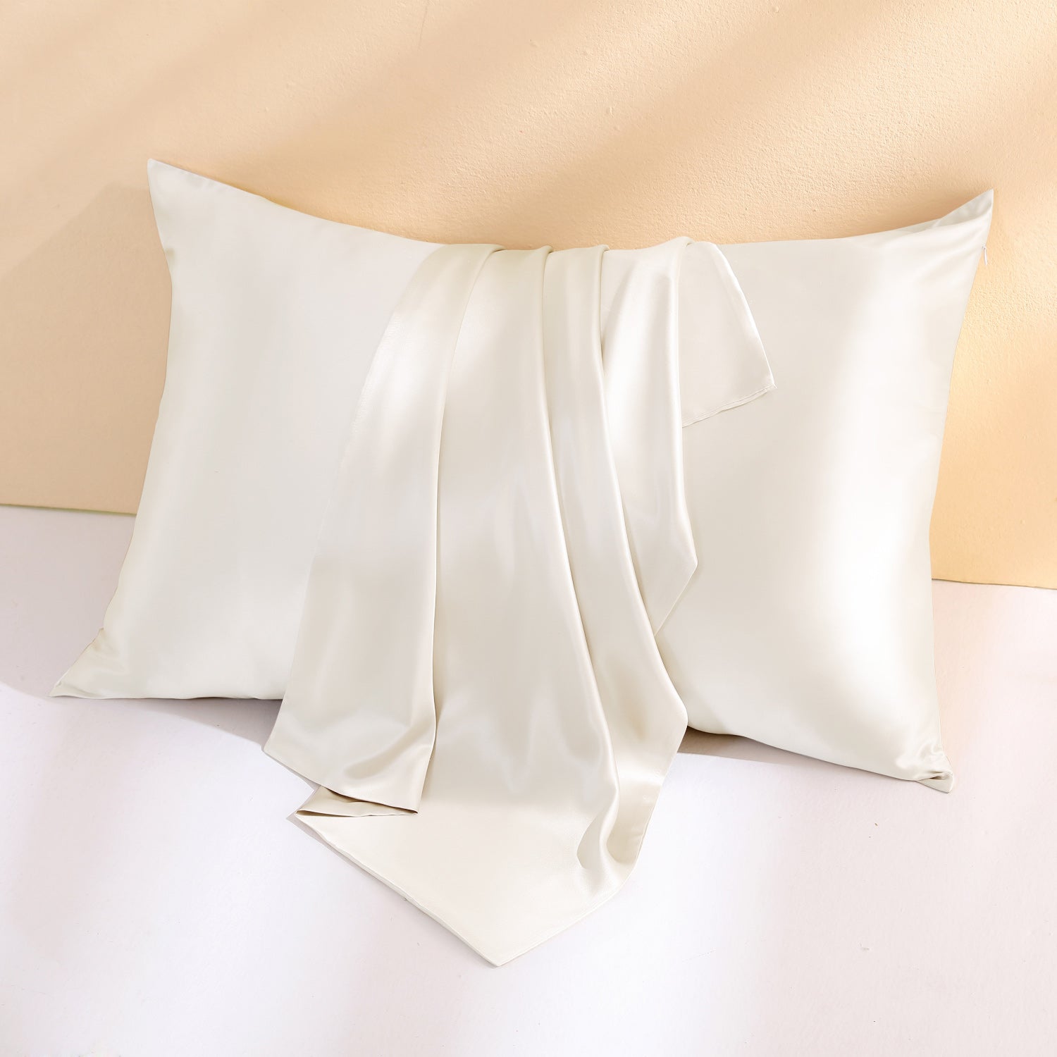 Taie d'Oreiller en Soie 22 Momme - Blanc