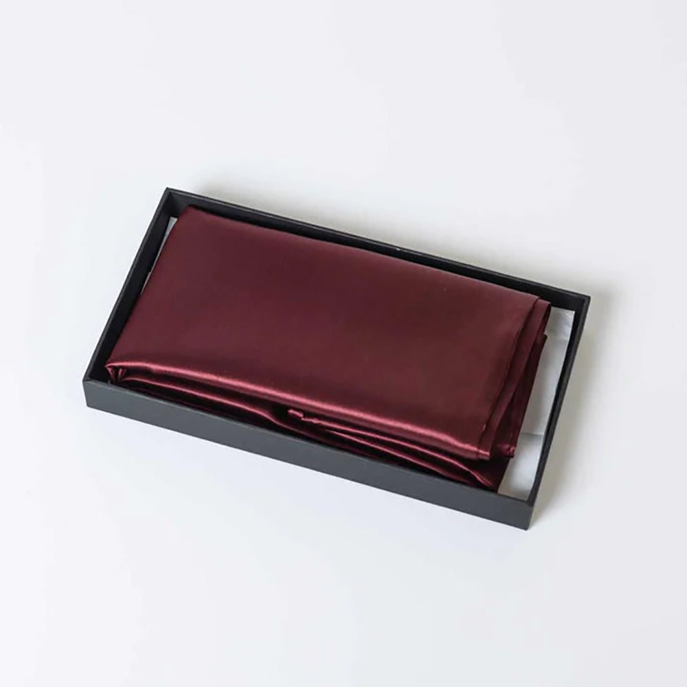 22 Momme Silk Pillowcase - Burgundy Red