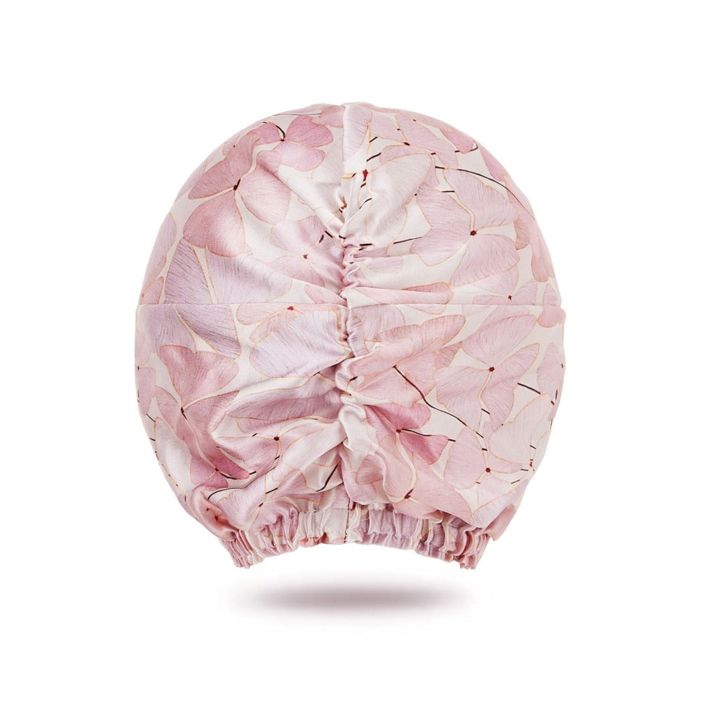 vazasilk double layer silk bonnet Iris Light Purple