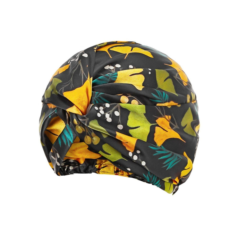 vazasilk double layer silk bonnet Ginkgo Biloba Leaf