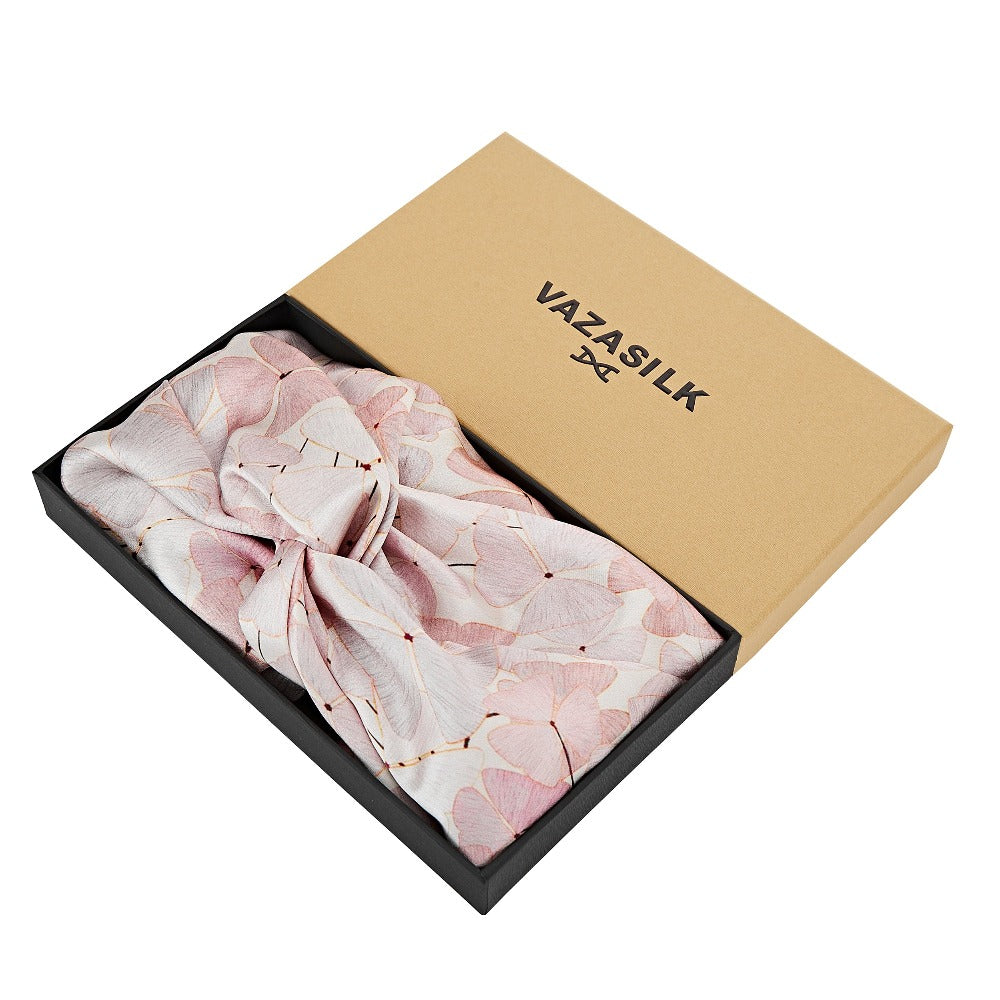 vazasilk double layer silk bonnet Iris Light Purple