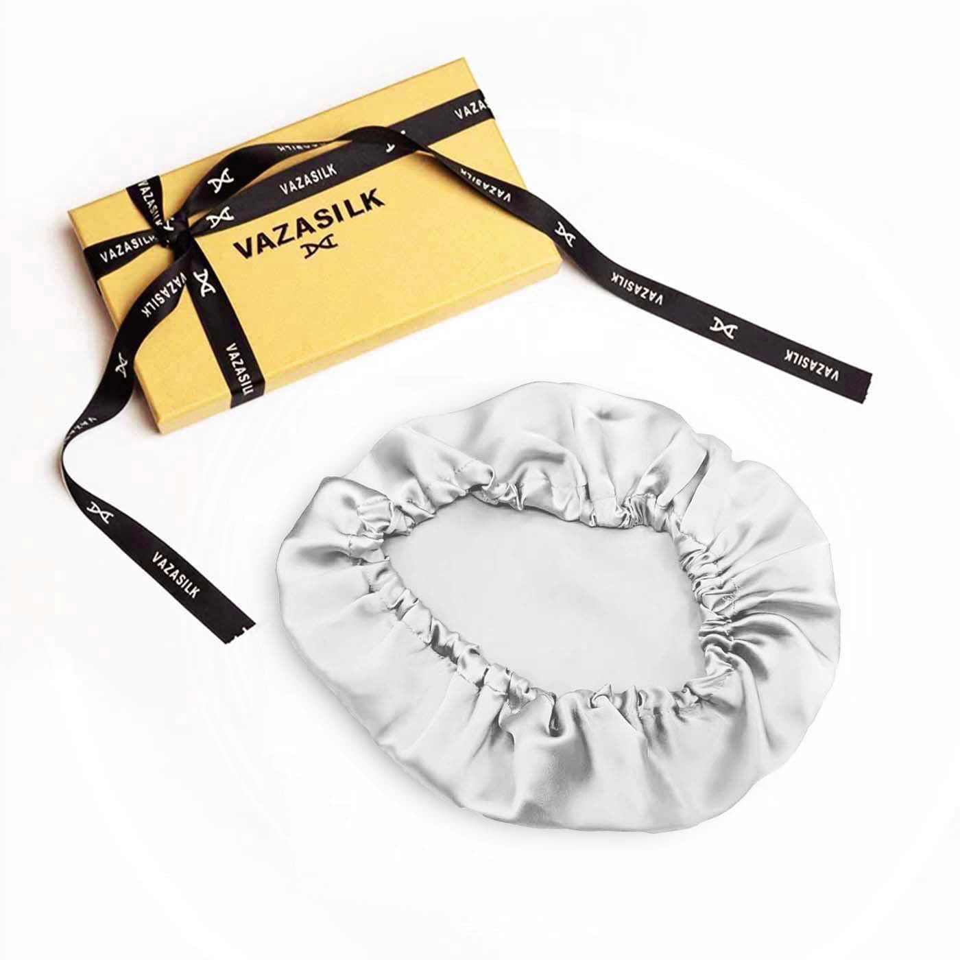 Einlagige Seidenhaube - einfarbig