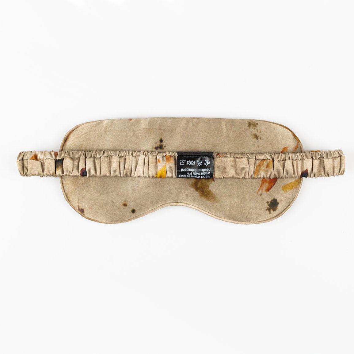 Botanical Taupe Pure Mulberry Silk Sleep Eye Mask - VAZASILK