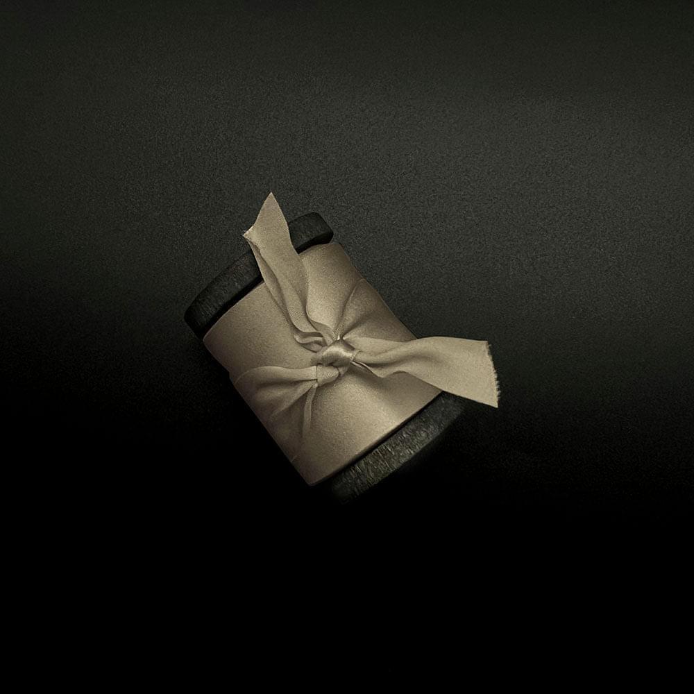 Champagne Pure Silk Ribbon - VAZASILK
