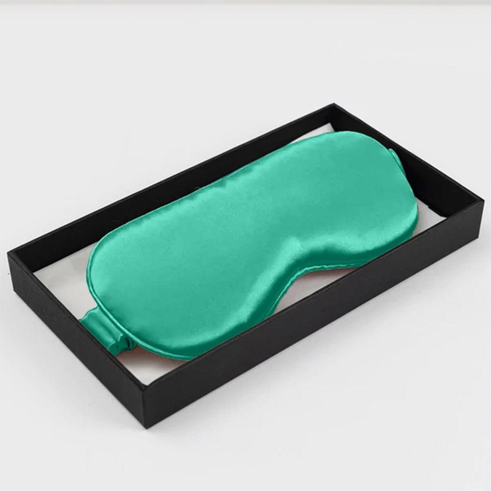 Dark Green Pure Mulberry Silk Sleep Eye Mask - VAZASILK