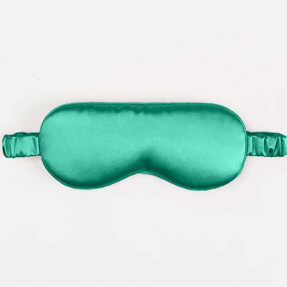 Dark Green Pure Mulberry Silk Sleep Eye Mask - VAZASILK