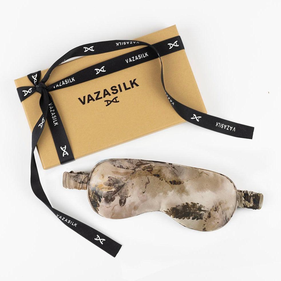 Earthen Mocha Pure Mulberry Silk Sleep Eye Mask - VAZASILK