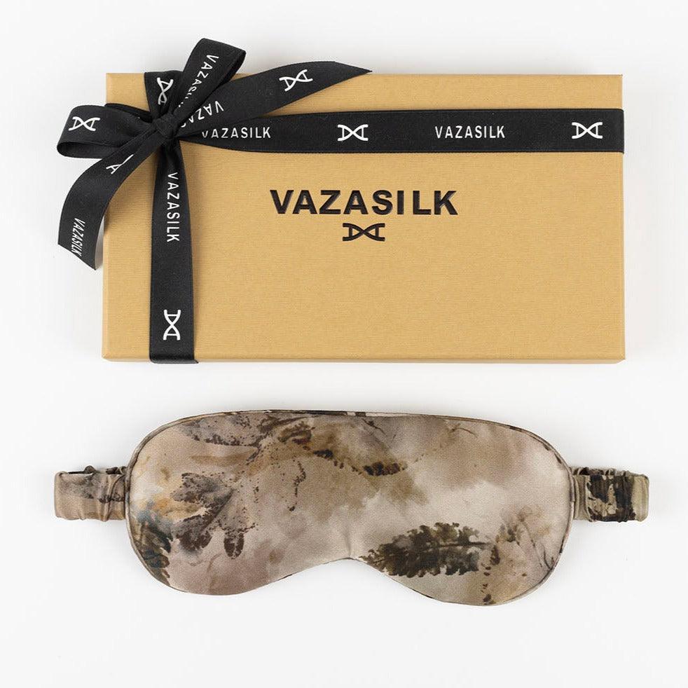 Earthen Mocha Pure Mulberry Silk Sleep Eye Mask - VAZASILK