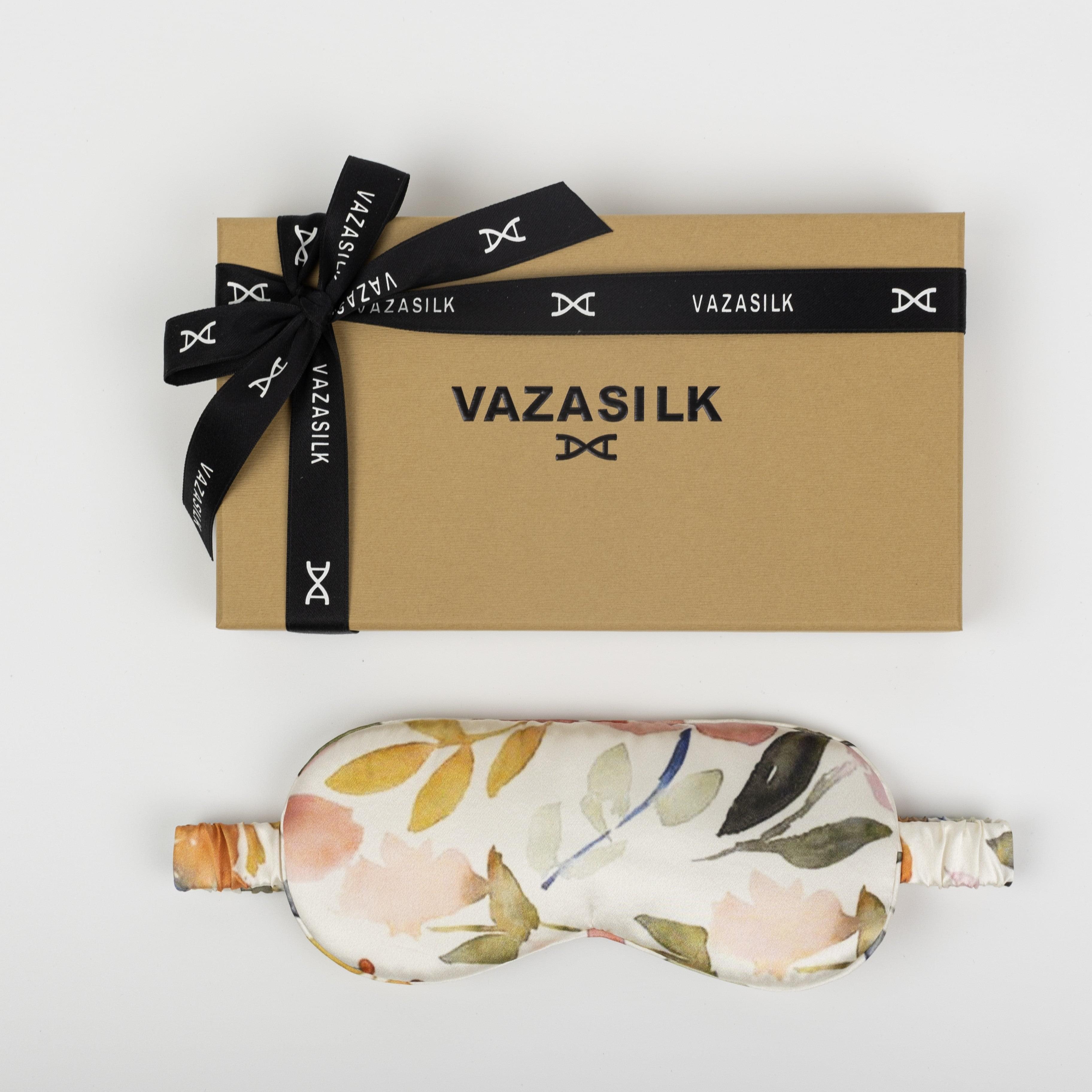 Fallen Leaves Pure Mulberry Silk Sleep Eye Mask - VAZASILK
