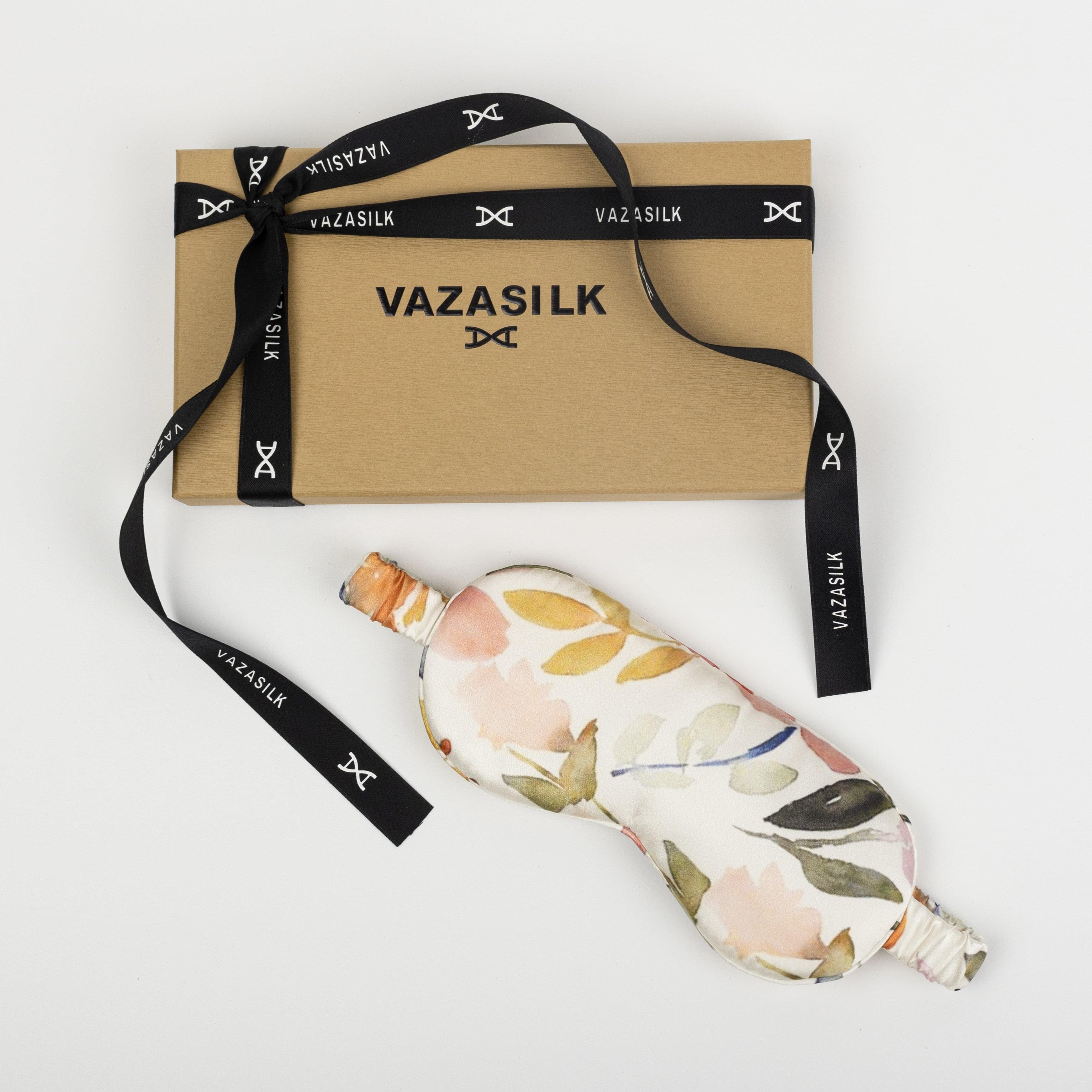 Fallen Leaves Pure Mulberry Silk Sleep Eye Mask - VAZASILK