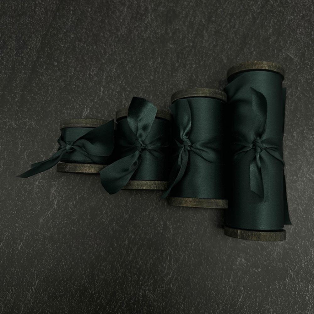 Forest Green Pure Silk Ribbon - VAZASILK