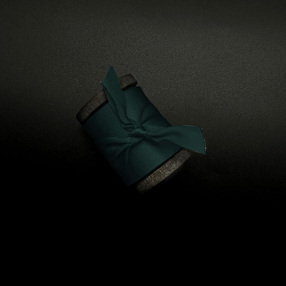 Forest Green Pure Silk Ribbon - VAZASILK