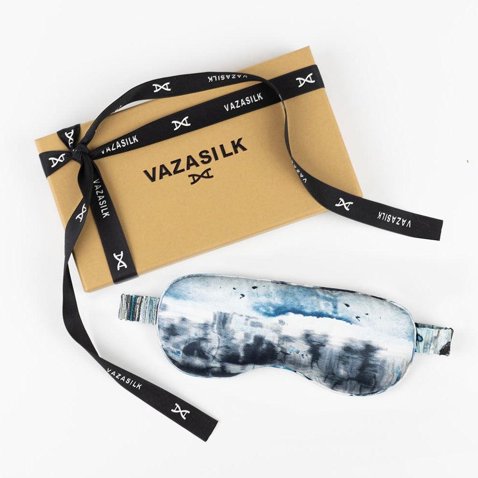 Ink Dyeing Pure Mulberry Silk Sleep Eye Mask - VAZASILK