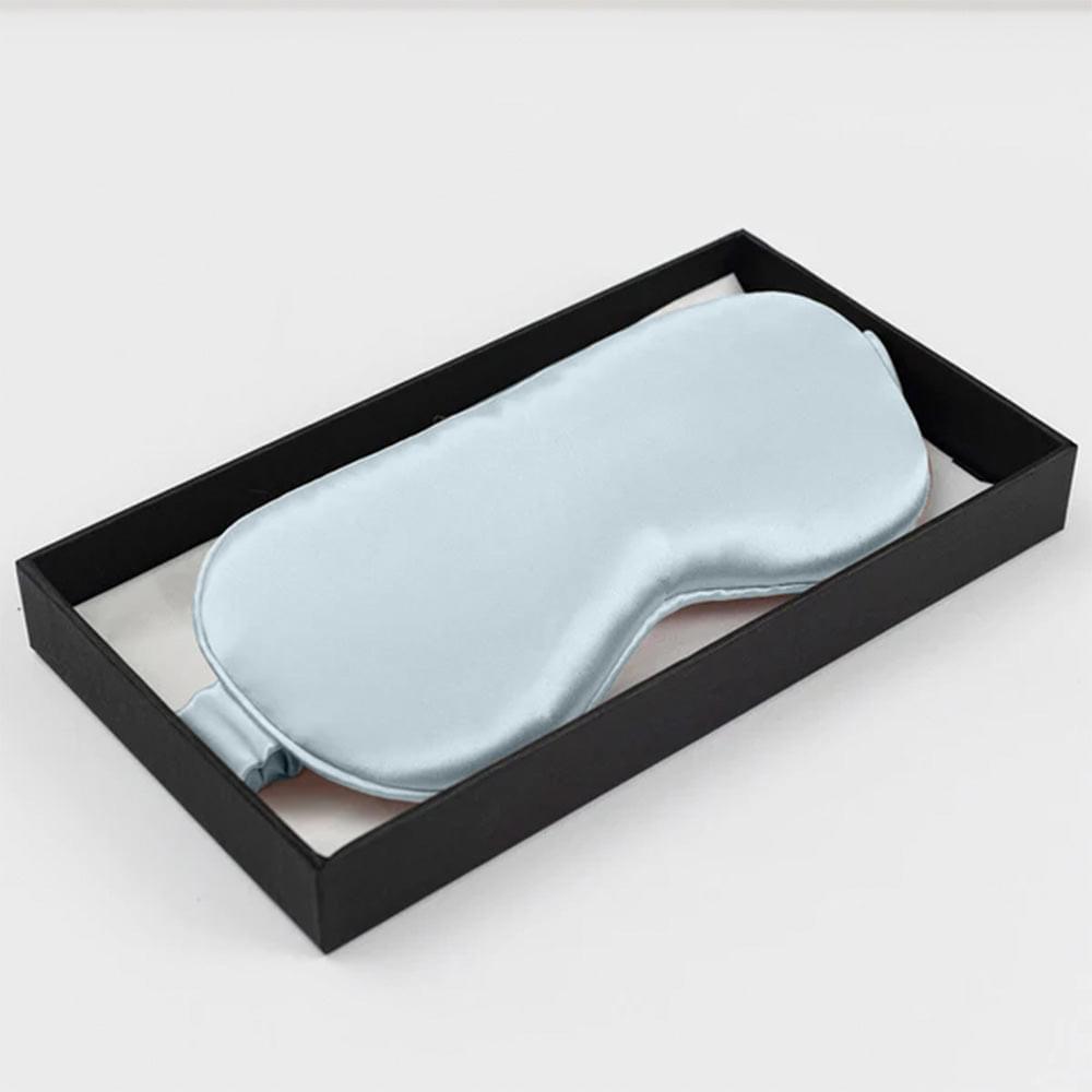 Light Blue Pure Mulberry Silk Sleep Eye Mask - VAZASILK