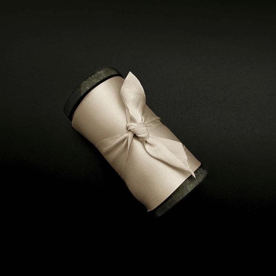 Light Champagne Pure Silk Ribbon - VAZASILK