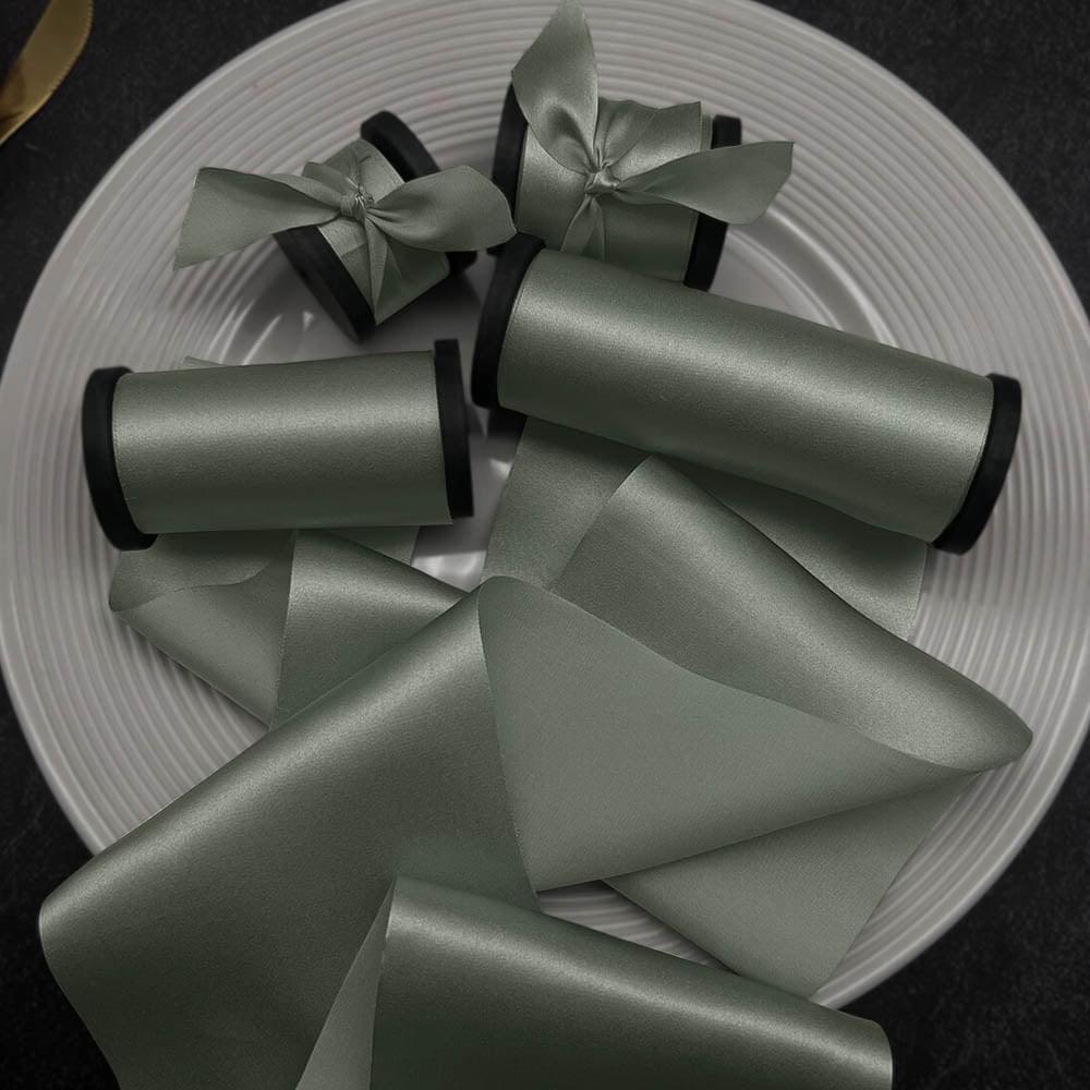Light Green Pure Silk Ribbon - VAZASILK