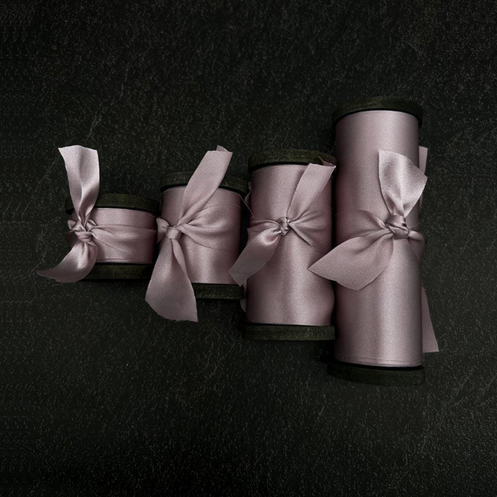 Lotus Root Purple Pure Silk Ribbon - VAZASILK