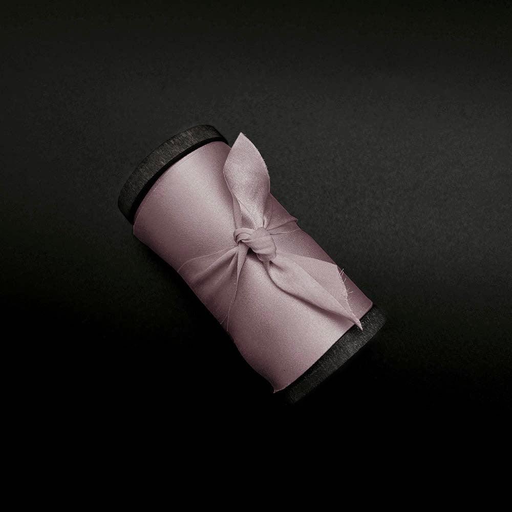 Lotus Root Purple Pure Silk Ribbon - VAZASILK