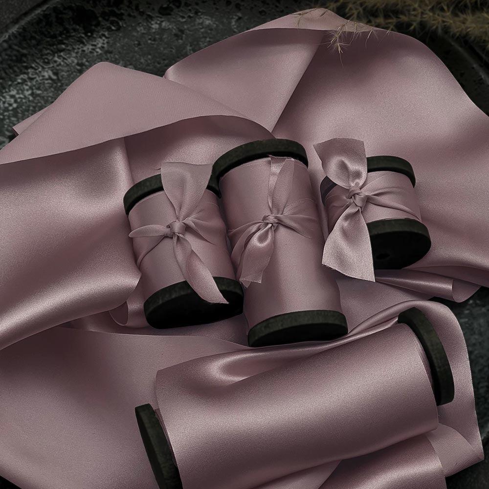 Lotus Root Purple Pure Silk Ribbon - VAZASILK