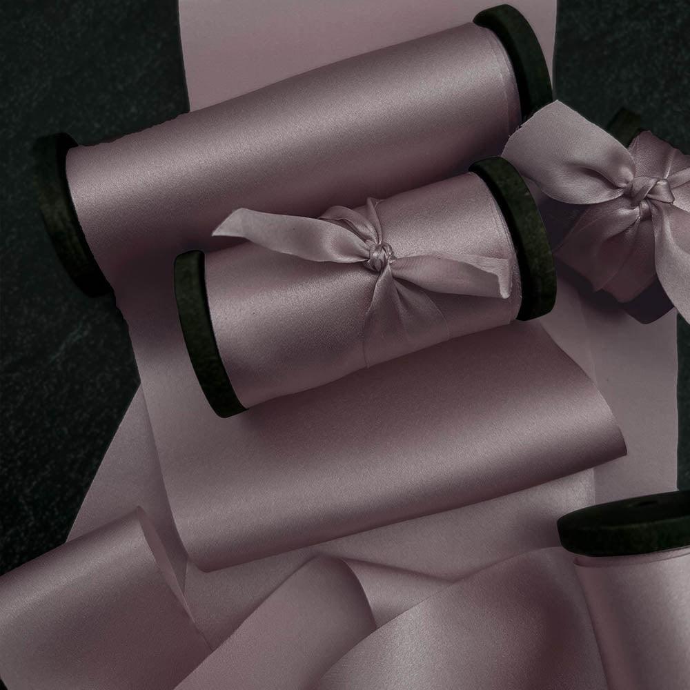 Lotus Root Purple Pure Silk Ribbon - VAZASILK
