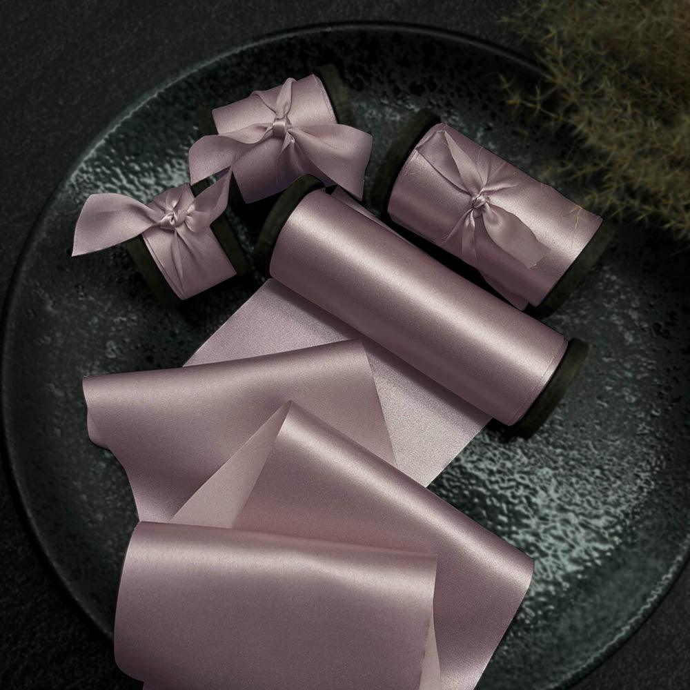 Lotus Root Purple Pure Silk Ribbon - VAZASILK