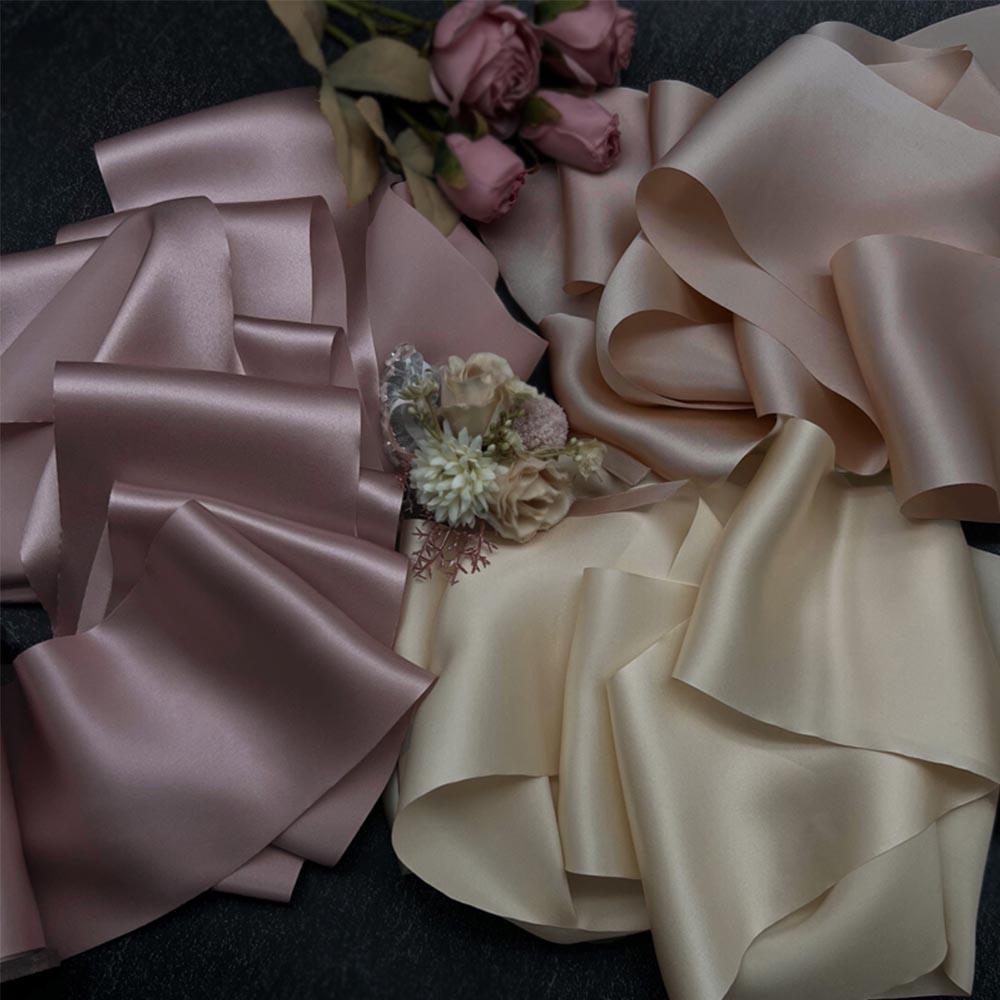 Lotus Root Purple Pure Silk Ribbon - VAZASILK