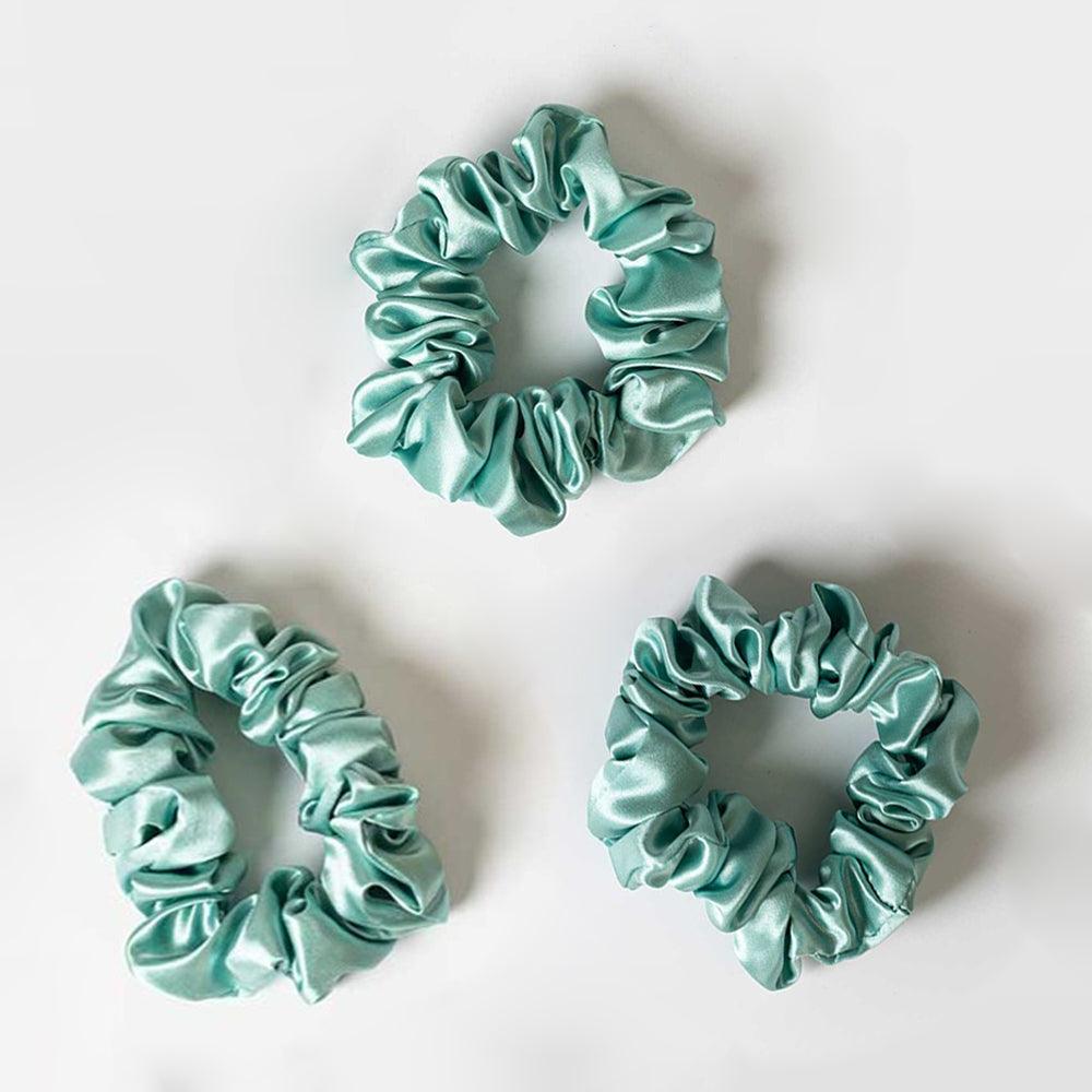 Mulberry Silk Hair Scrunchies Medium 3pcs - VAZASILK