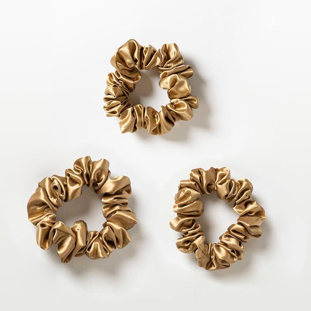 Mulberry Silk Hair Scrunchies Medium 3pcs - VAZASILK