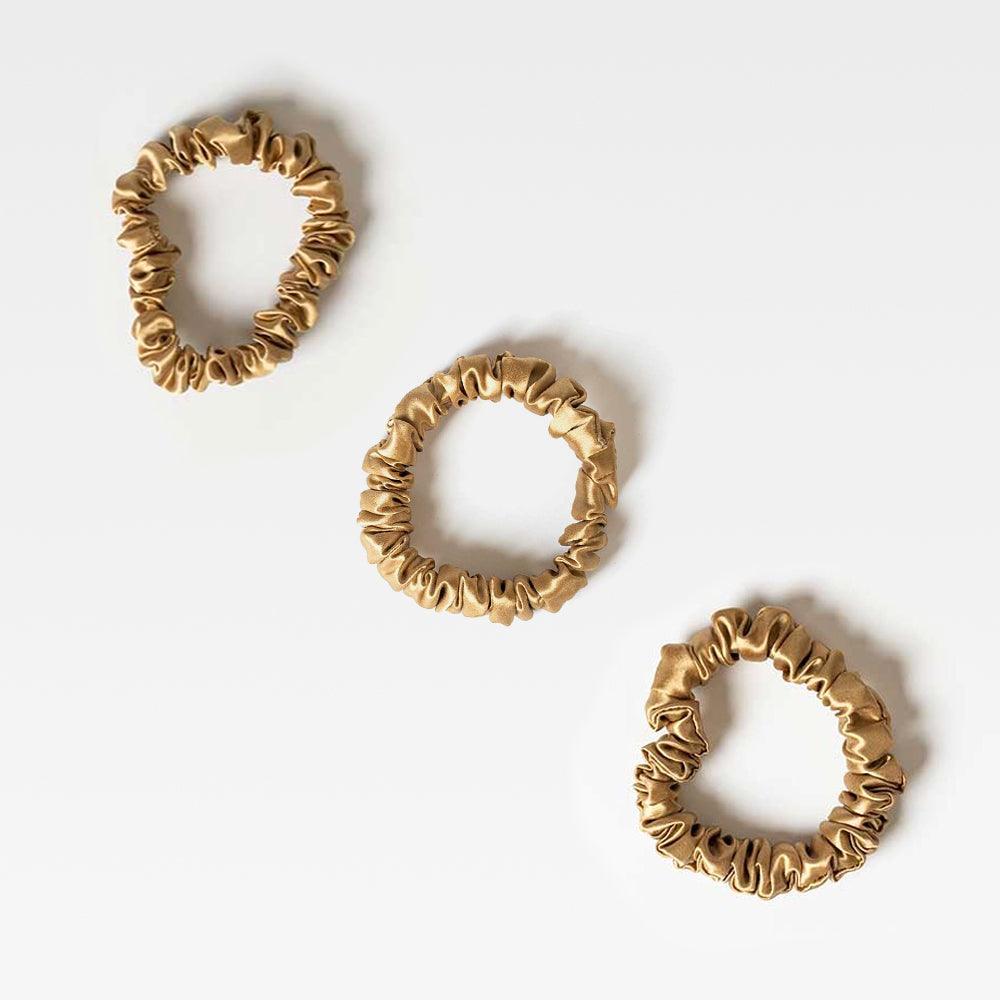 Mulberry Silk Hair Scrunchies Small 3pcs - VAZASILK