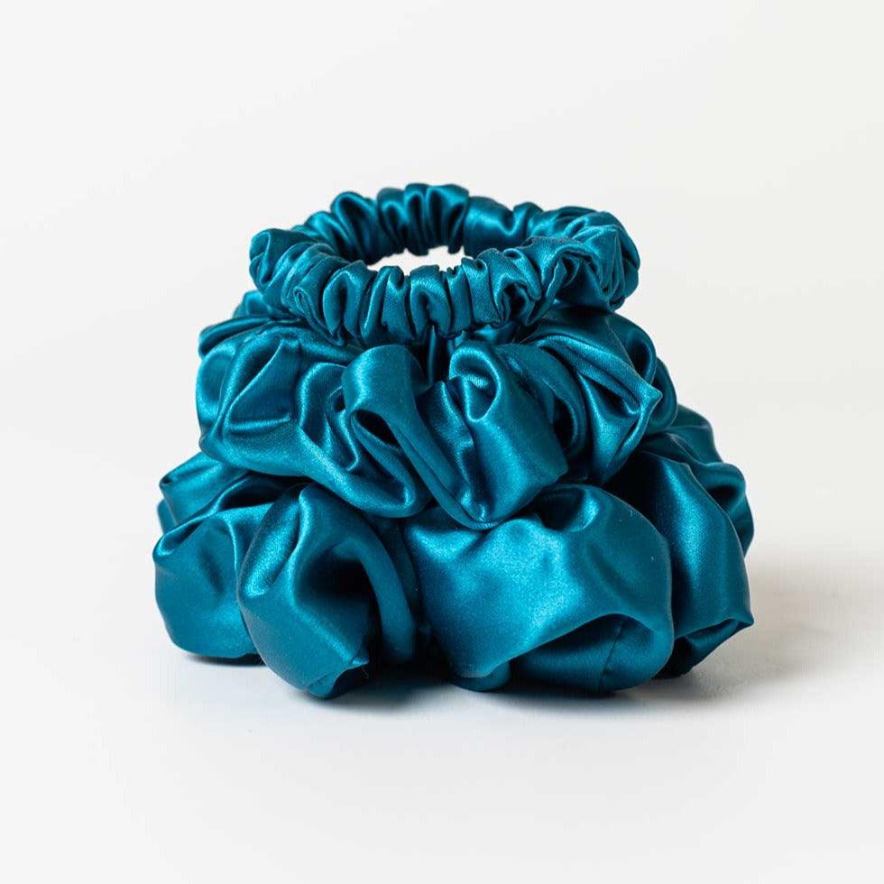 Mulberry Silk Hair Scrunchies Small/Medium/Large 3pcs - VAZASILK