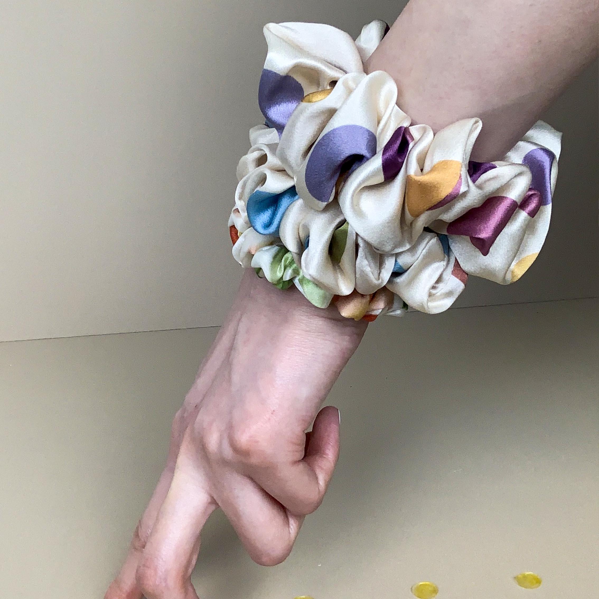 Mulberry Silk Hair Scrunchies Small/Medium/Large 3pcs - VAZASILK