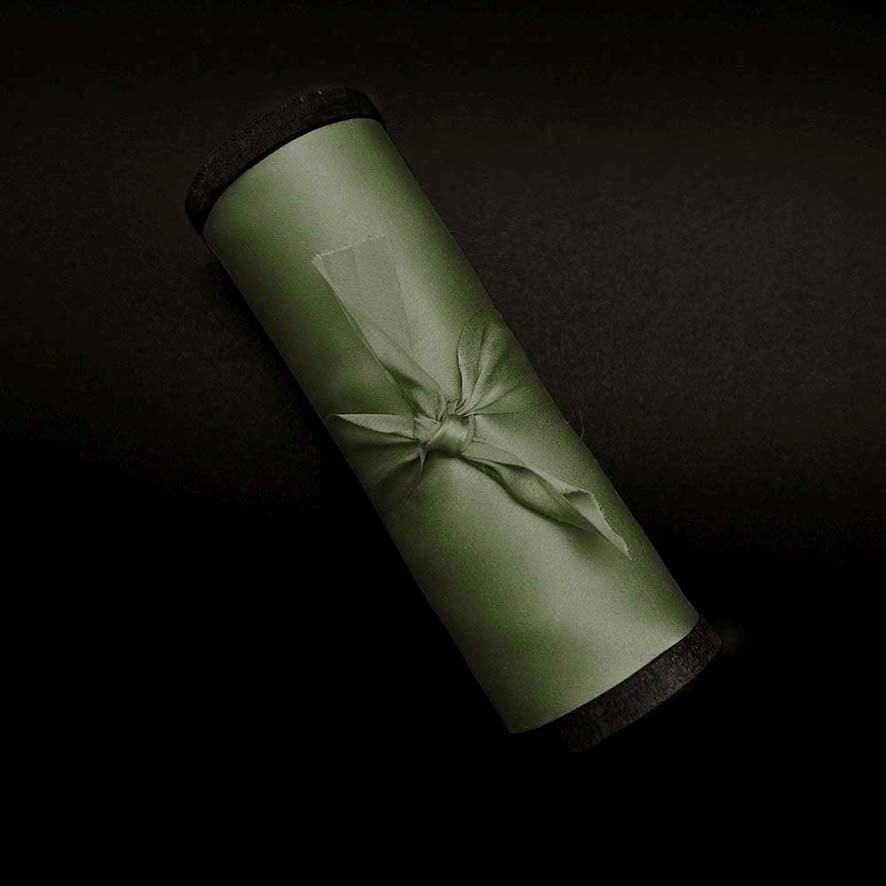 Olive Green Pure Silk Ribbon - VAZASILK